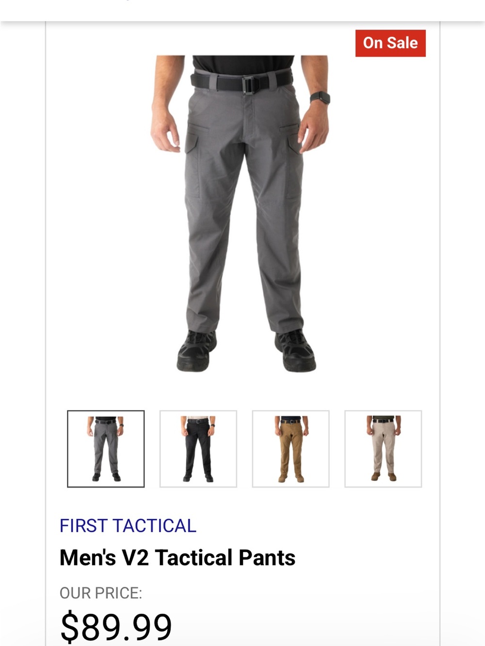 Men's V2 Cargo Pants — Gray